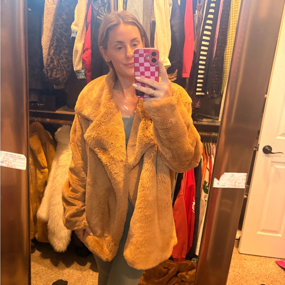 Tiger Mist Camel Teddy Jacket